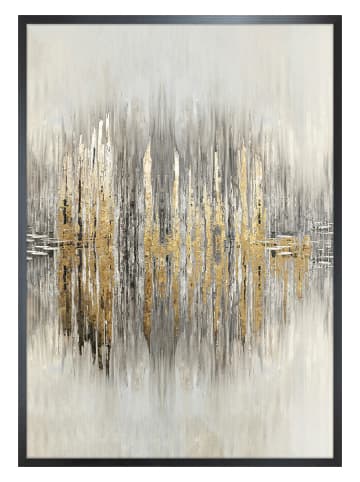 Ars Longa Ingelijste kunstdruk "Golden Abstract II" - (L)70 x (B)50 cm