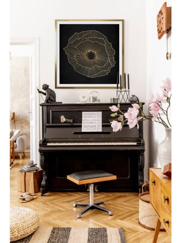 Ars Longa Druk artystyczny "Golden Lines" w ramce - 70 x 70 cm