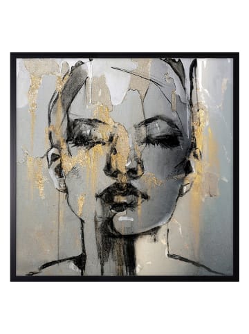 Ars Longa Gerahmter Kunstdruck "Elegant Woman Portrait" - (L)70 x (B)70 cm