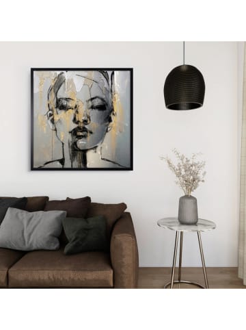 Ars Longa Druk artystyczny "Elegant Woman Portrait" w ramce - 70 x 70 cm