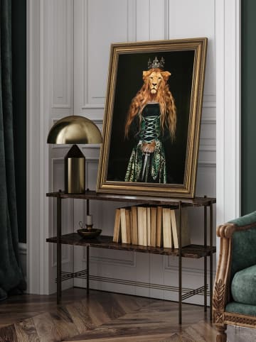 Ars Longa Ingelijste kunstdruk "Lioness Woman" - (L)70 x (B)50 cm