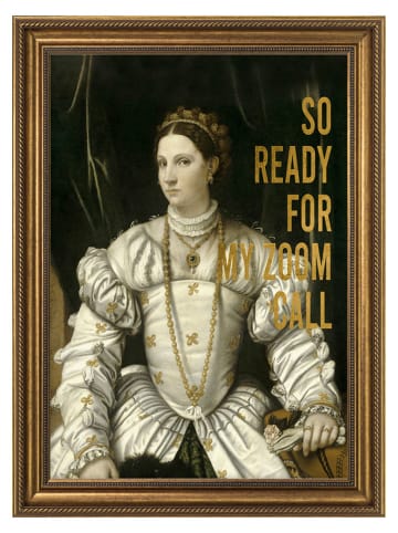 Ars Longa Gerahmter Kunstdruck "The Baroque Shrew" - (L)70 x (B)50 cm