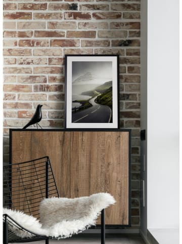 Ars Longa Gerahmter Kunstdruck "The Way among the Mountains" - (L)70 x (B)50 cm