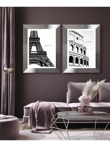 Ars Longa Gerahmter Kunstdruck "Eiffel Tower In Paris" - (L)70 x (B)50 cm