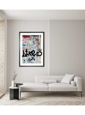 Ars Longa Gerahmter Kunstdruck "Graffiti Like" - (L)70 x (B)50 cm