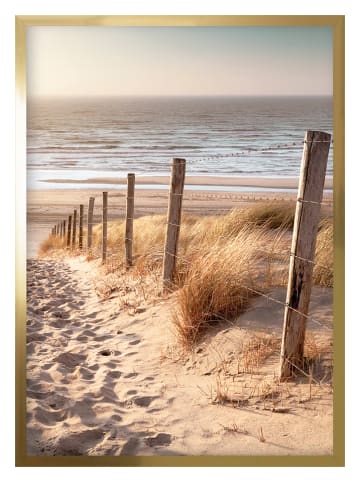 Ars Longa Ingelijste kunstdruk "Descent to the Beach" - (L)70 x (B)50 cm