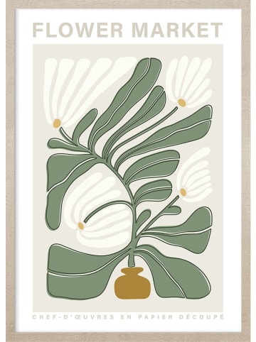 Ars Longa Gerahmter Kunstdruck "Spring flowers" - (L)70 x (B)50 cm