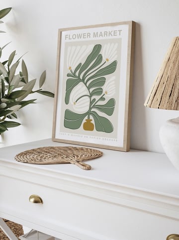 Ars Longa Gerahmter Kunstdruck "Spring flowers" - (L)70 x (B)50 cm