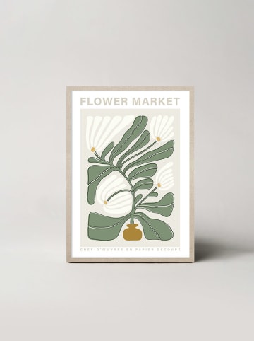 Ars Longa Gerahmter Kunstdruck "Spring flowers" - (L)70 x (B)50 cm