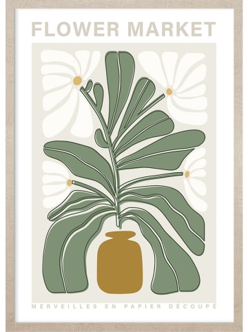 Ars Longa Gerahmter Kunstdruck "Spring flowers" - (L)70 x (B)50 cm