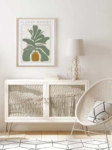 Ars Longa Gerahmter Kunstdruck "Spring flowers" - (L)70 x (B)50 cm