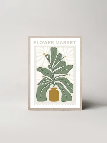 Ars Longa Ingelijste kunstdruk "Spring flowers" - (L)70 x (B)50 cm