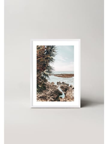 Ars Longa Ingelijste kunstdruk "Rocks and Sea" - (L)70 x (B)50 cm