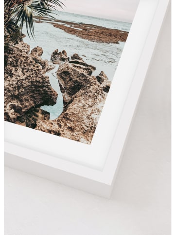 Ars Longa Ingelijste kunstdruk "Rocks and Sea" - (L)70 x (B)50 cm