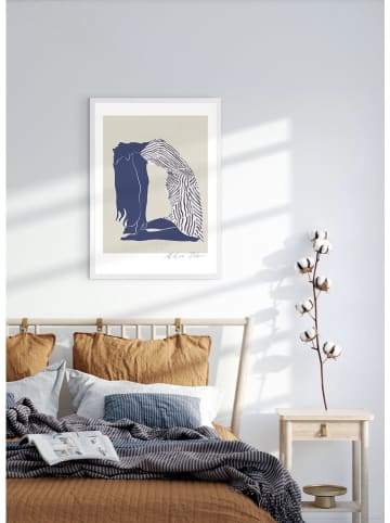 Ars Longa Ingelijste kunstdruk "Female Body Tilted" - (L)70 x (B)50 cm