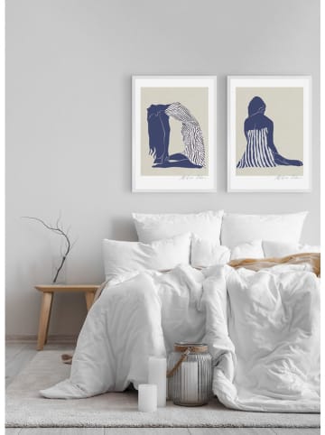 Ars Longa Druk artystyczny "Pensive Woman Abstract" w ramce - 70 x 50 cm