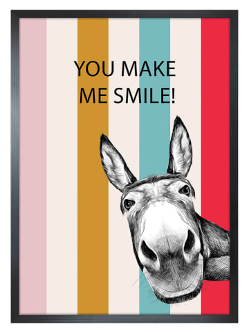 Ars Longa Gerahmter Kunstdruck "You Make Me Smile" - (L)70 x (B)50 cm