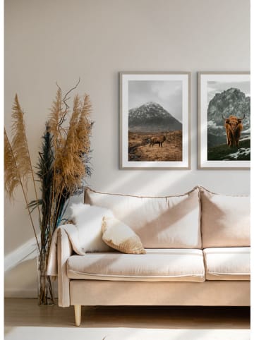 Ars Longa Druk artystyczny "Deer Under The Mountain" w ramce - 70 x 50 cm