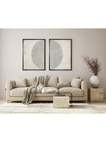 Ars Longa Druki artystyczne (2 szt.) "Half Circle" w ramce - 70 x 50 cm