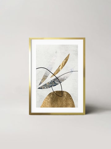 Ars Longa Gerahmter Kunstdruck "Gold Lillaby" - (L)70 x (B)50 cm