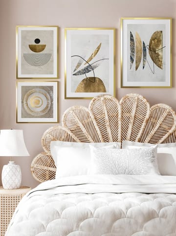 Ars Longa Ingelijste kunstdruk "Gold Lillaby" - (L)70 x (B)50 cm