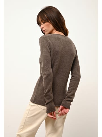 Just Cashmere Kaszmirowy sweter "Abby" w kolorze brązowym