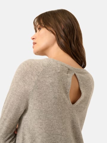 Just Cashmere Kaszmirowy sweter "Abigail" w kolorze szarobrązowym