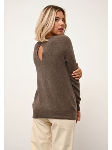 Just Cashmere Kaszmirowy sweter "Abigail" w kolorze brązowym