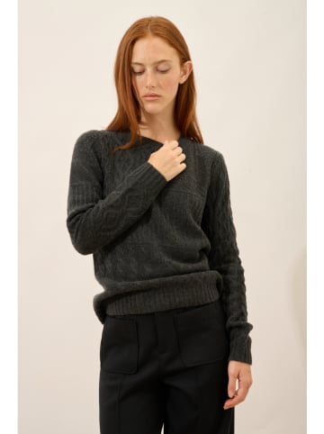 Just Cashmere Kaszmirowy sweter "Amala" w kolorze antracytowym