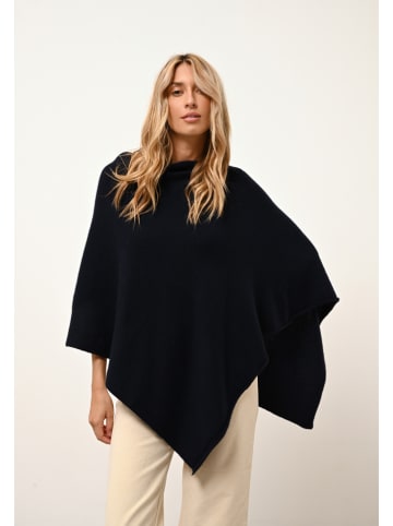 Just Cashmere Kaschmir-Poncho "Ashley" in Dunkelblau