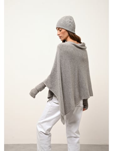 Just Cashmere Kaschmir-Poncho "Ashley" in Grau
