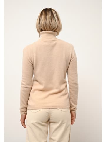 Just Cashmere Kaszmirowy sweter "Ava" w kolorze beżowym