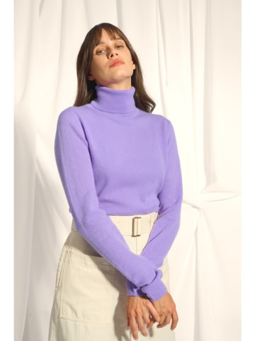 Just Cashmere Kaschmir-Rollkragenpullover "Ava" in Lila