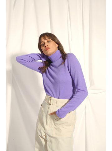 Just Cashmere Kaschmir-Rollkragenpullover "Ava" in Lila