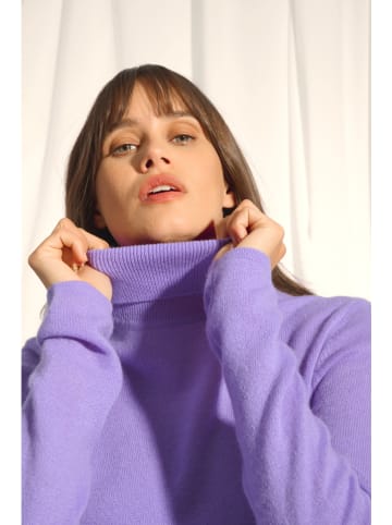 Just Cashmere Kaszmirowy golf "Ava" w kolorze fioletowym