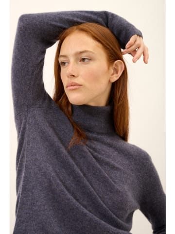 Just Cashmere Kaszmirowy golf "Ava" w kolorze antracytowym