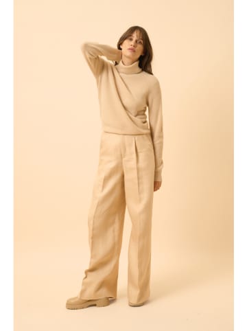 Just Cashmere Kaschmir-Rollkragenpullover "Billy" in Beige