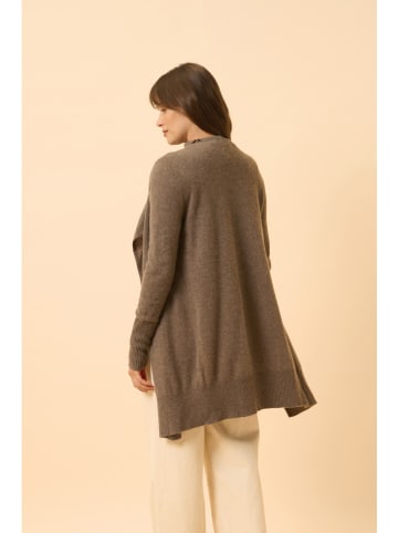 Just Cashmere Kasjmieren vest "Brooke" bruin