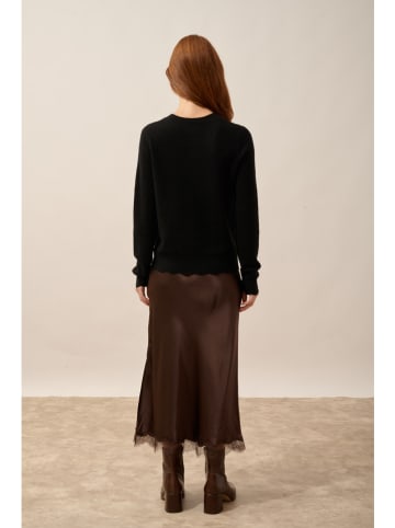 Just Cashmere Kaszmirowy kardigan "Cimba" w kolorze czarnym