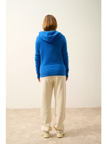 Just Cashmere Kaszmirowy kardigan "Debbie" w kolorze niebieskim