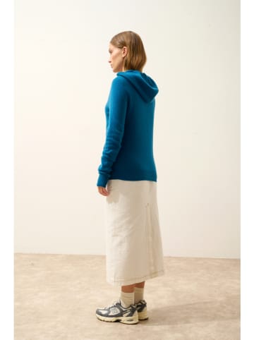 Just Cashmere Kasjmieren vest "Debbie" blauw