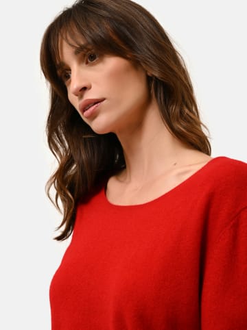 Just Cashmere Kaszmirowy sweter "Fiona" w kolorze czerwonym