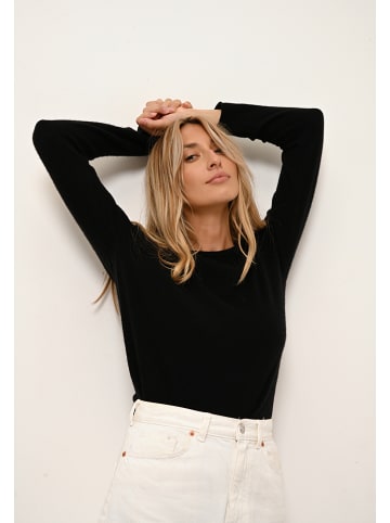 Just Cashmere Kaszmirowy sweter "Grace" w kolorze czarnym