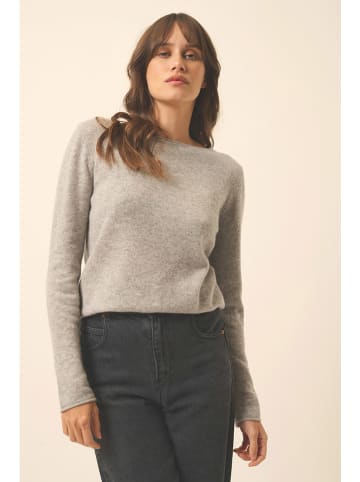 Just Cashmere Kasjmieren trui "Grace" grijs