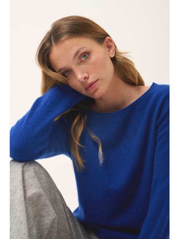 Just Cashmere Kasjmieren trui "Grace" blauw