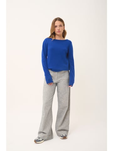 Just Cashmere Kasjmieren trui "Grace" blauw