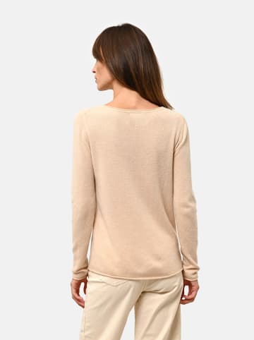 Just Cashmere Kasjmieren trui "Grace" beige