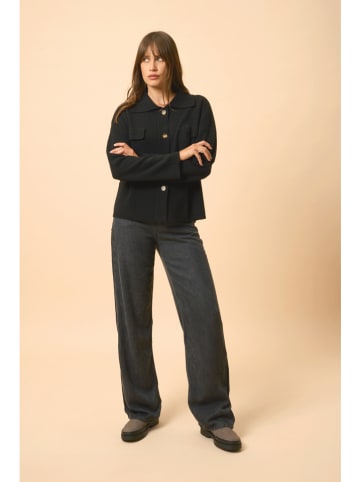 Just Cashmere Kaschmir-Cardigan "Hekla" in Schwarz