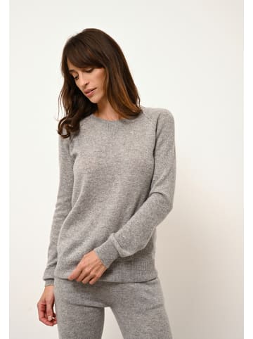 Just Cashmere Kaszmirowy sweter "Helen" w kolorze szarym