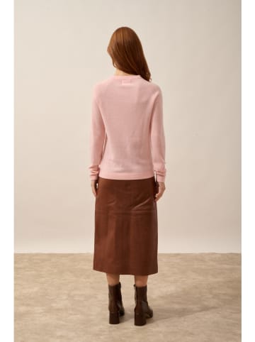 Just Cashmere Kaszmirowy sweter "Jane" w kolorze jasnoróżowym